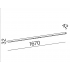 MIXLINE 167 INV LED 3000K 54° natynkowy biały struktura 	40289-M930-W3-00-13